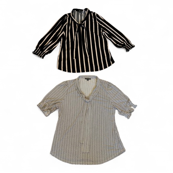Like New Bundle of 2 Adrianna Papell Blouses Size Large - Picture 1 of 10